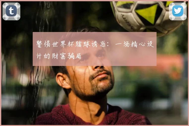 警惕世界杯赌球诱惑:一场精心设计的财富骗局