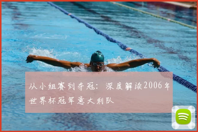 从小组赛到夺冠:深度解读2006年世界杯冠军意大利队