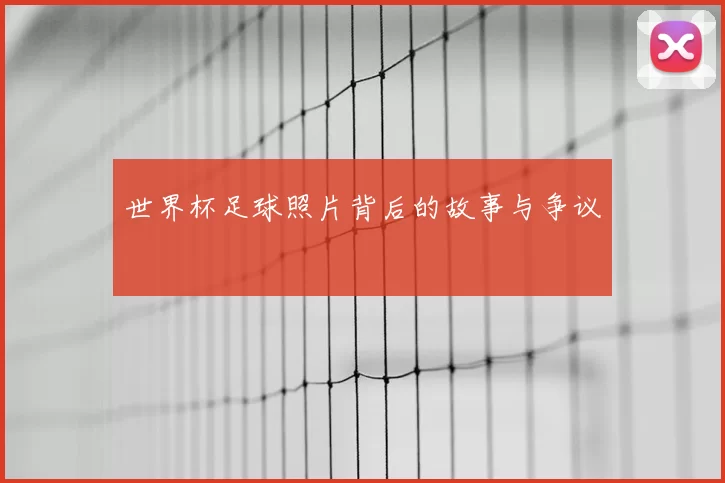 世界杯足球照片背后的故事与争议