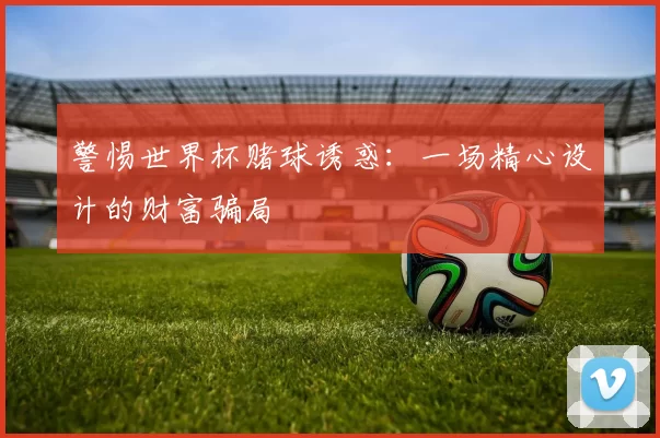 警惕世界杯赌球诱惑：一场精心设计的财富骗局